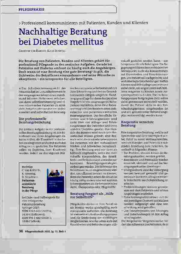 Vorschauseite 1: Nachhaltige Beratung bei Diabetes mellitus