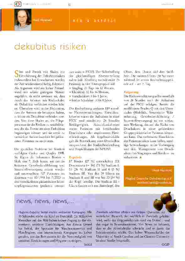 Vorschauseite 1: dekubitus risiken
