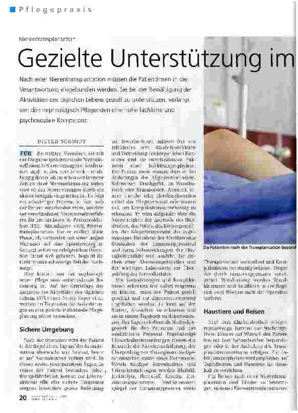 Vorschauseite 1: Gezielte Unterstützung im «neuen Leben»