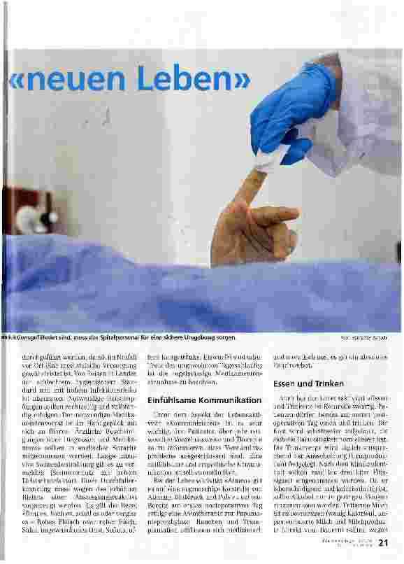 Vorschauseite 2: Gezielte Unterstützung im «neuen Leben»