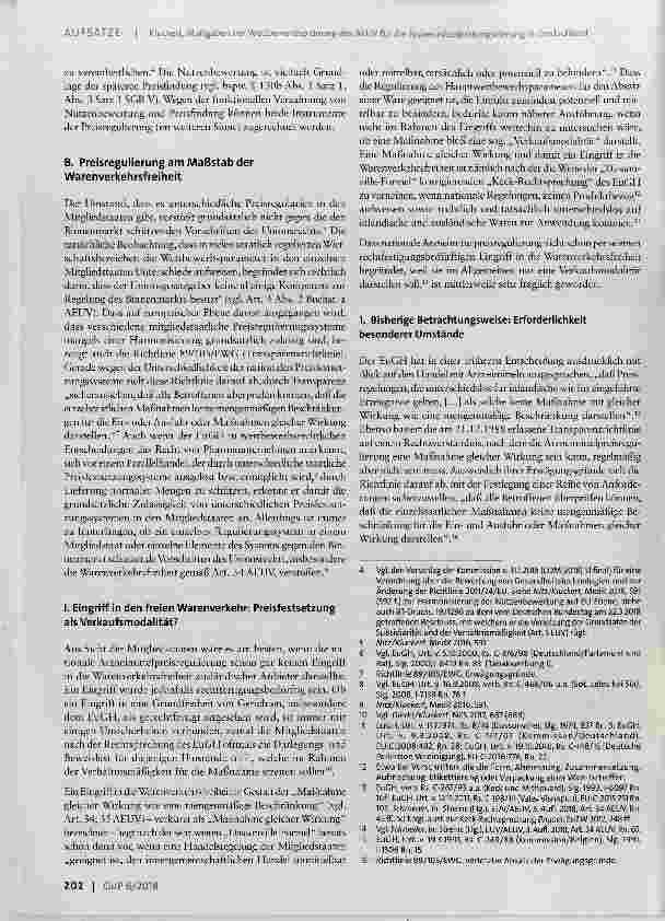 Vorschauseite 2: Maßgaben der Wettbewerbsordnung des AEUV für die Arzneimittelpreisregulierung in Deutschland
