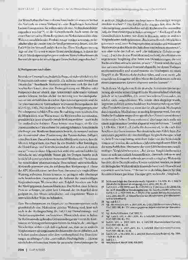 Vorschauseite 4: Maßgaben der Wettbewerbsordnung des AEUV für die Arzneimittelpreisregulierung in Deutschland
