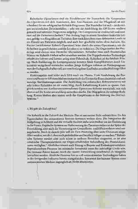 Vorschauseite 4: Praktische Erfahrungen mit dem DaVinci-System