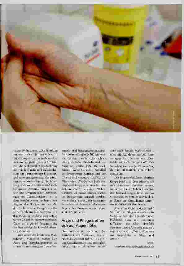 Vorschauseite 2: Bessere Händehygiene: Sepsisrate um 61 Prozent gesenkt