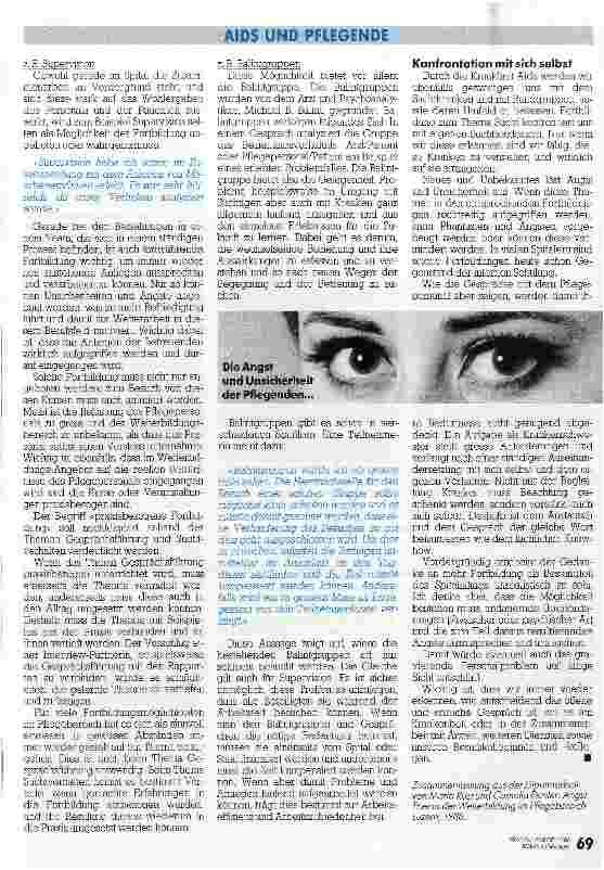 Vorschauseite 2: Hilfe für belastete Pflegende / AIDS und Pflegende Die psychische Belastung auffangen