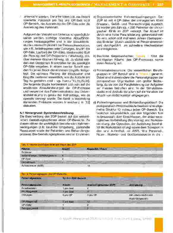 Vorschauseite 4: Der Einsatz computergestützter Simulation im OP-Managemeot: Auswirkungen auf die Gestaltung und Leistungsfähigkeit der OP-Prozesse