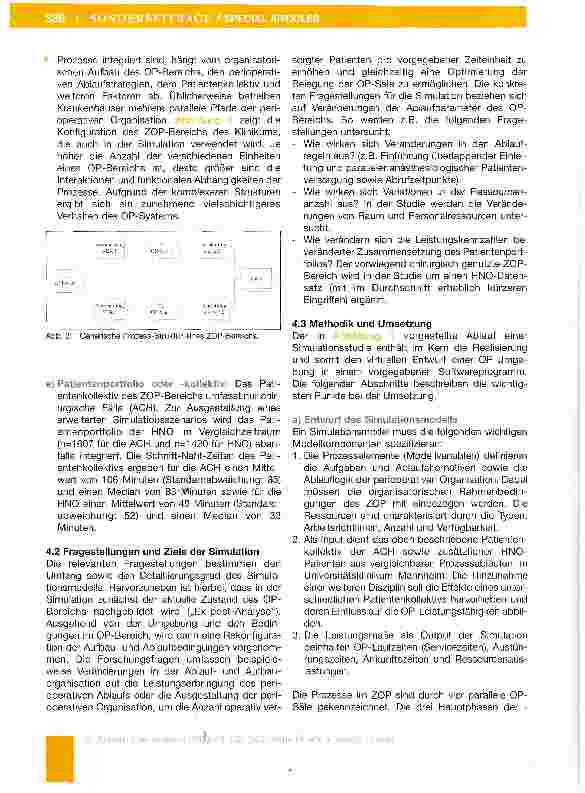 Vorschauseite 5: Der Einsatz computergestützter Simulation im OP-Managemeot: Auswirkungen auf die Gestaltung und Leistungsfähigkeit der OP-Prozesse