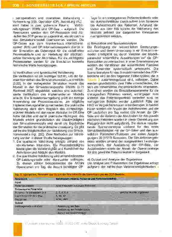 Vorschauseite 6: Der Einsatz computergestützter Simulation im OP-Managemeot: Auswirkungen auf die Gestaltung und Leistungsfähigkeit der OP-Prozesse