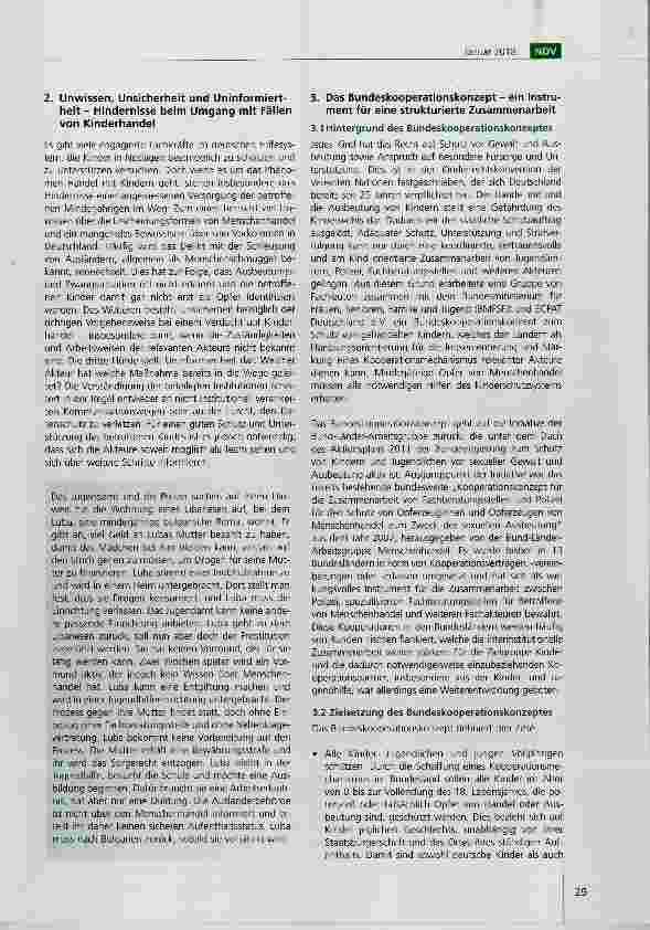 Vorschauseite 3: Kinder besser vor Handel und Ausbeutung schützen: das neue Bundeskooperationskonzept