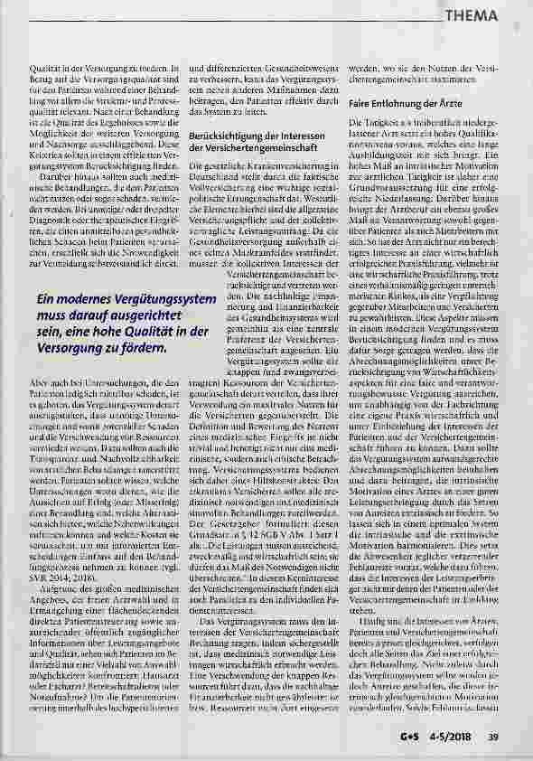 Vorschauseite 2: Flexibel, evidenzbasiert, zielorientiert Zur Gestaltung einer modernen ambulanten Vergütung