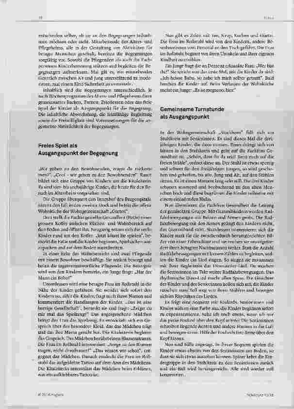 Vorschauseite 2: Cool wir gehen zu den Bewohnerinnen und Bewohnern