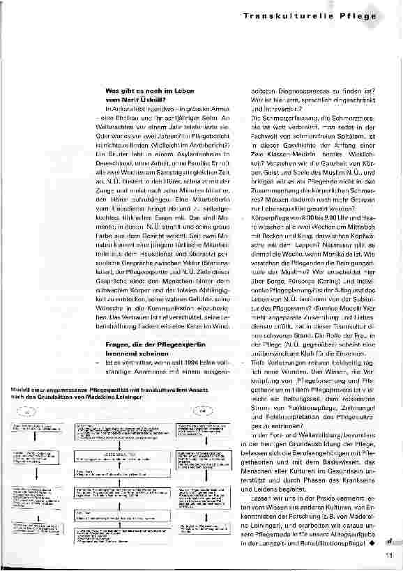 Vorschauseite 3: Lebensqualität im Sinne der Transkulturellen Pflege Ein Pflegebeispiel aus der Praxis als Denkanstoß