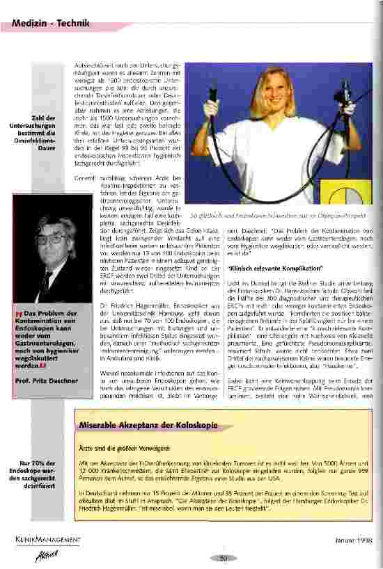 Vorschauseite 3: Katastrophaler Befund Mangelhafte Hygiene in der Endoskopie