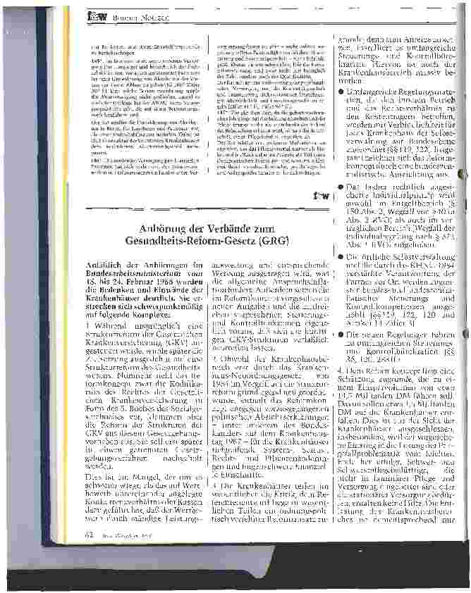 Vorschauseite 3: Jahresgutachten 1988 des Sachverständigenrates für die Konzertierte Aktion im Gesundheitswesen
