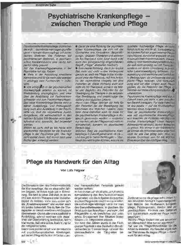 Vorschauseite 1: Pflege als Handwerk für den Alltag