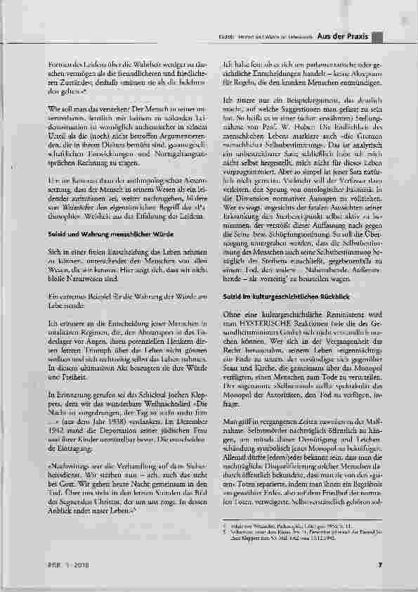 Vorschauseite 4: Freiheit und Würde am Lebensende