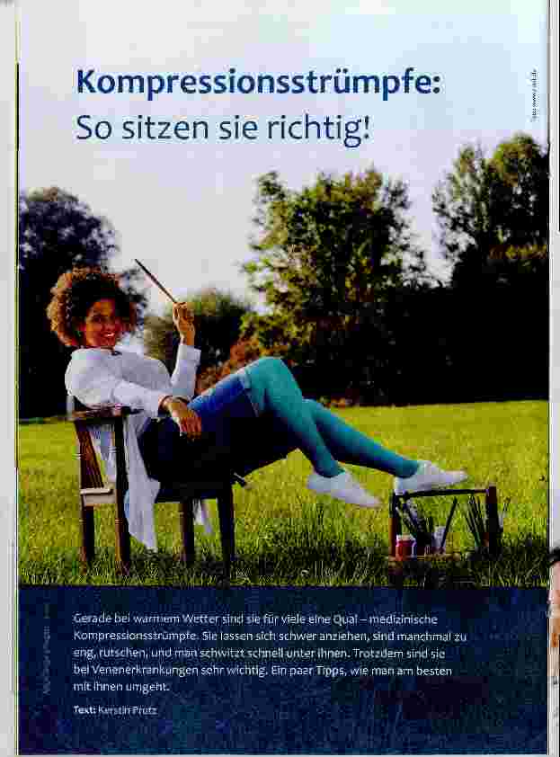 Vorschauseite 1: Kompressionsstrümpfe: So sitzen sie richtig!