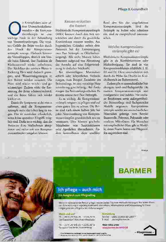 Vorschauseite 2: Kompressionsstrümpfe: So sitzen sie richtig!