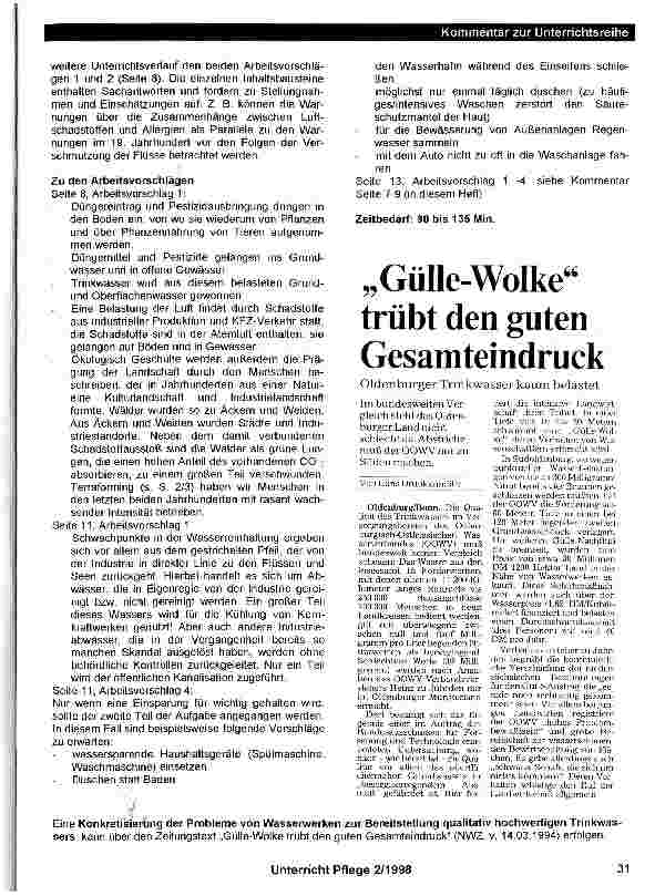 Vorschauseite 5: „Umwelthygiene als Unterrichtsthema in der Pflegeausbildung