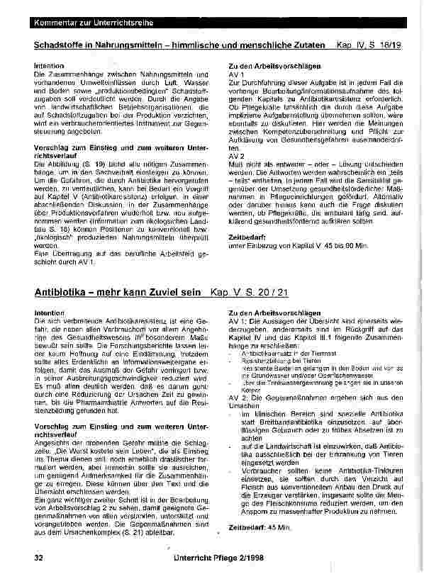 Vorschauseite 6: „Umwelthygiene als Unterrichtsthema in der Pflegeausbildung