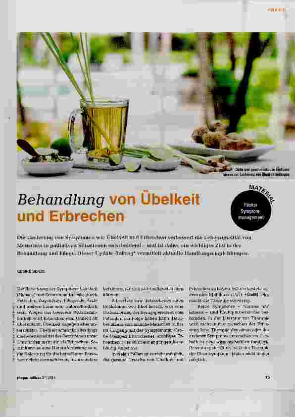 Vorschauseite 1: Behandlung von Übelkeit und Erbrechen