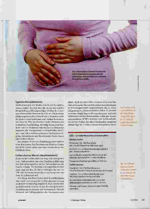 Vorschauseite 2: Die chronisch entzündliche Darmerkrankung: ein Überblick