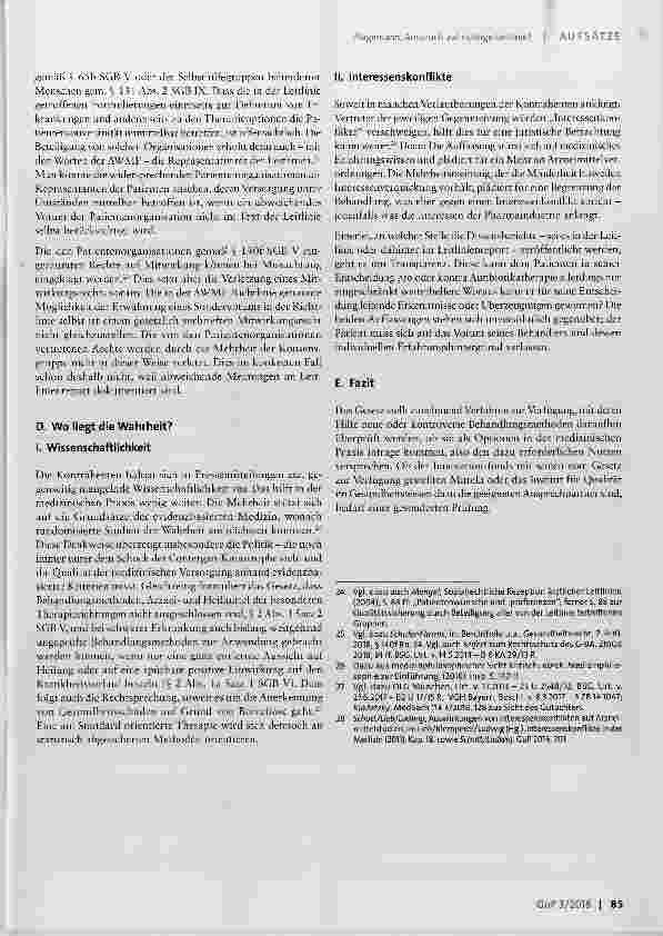 Vorschauseite 5: Anspruch auf richtige Leitlinie? S3-Leitlinie Neuroborreliose in Kraft mit „Dissenserklärungen“