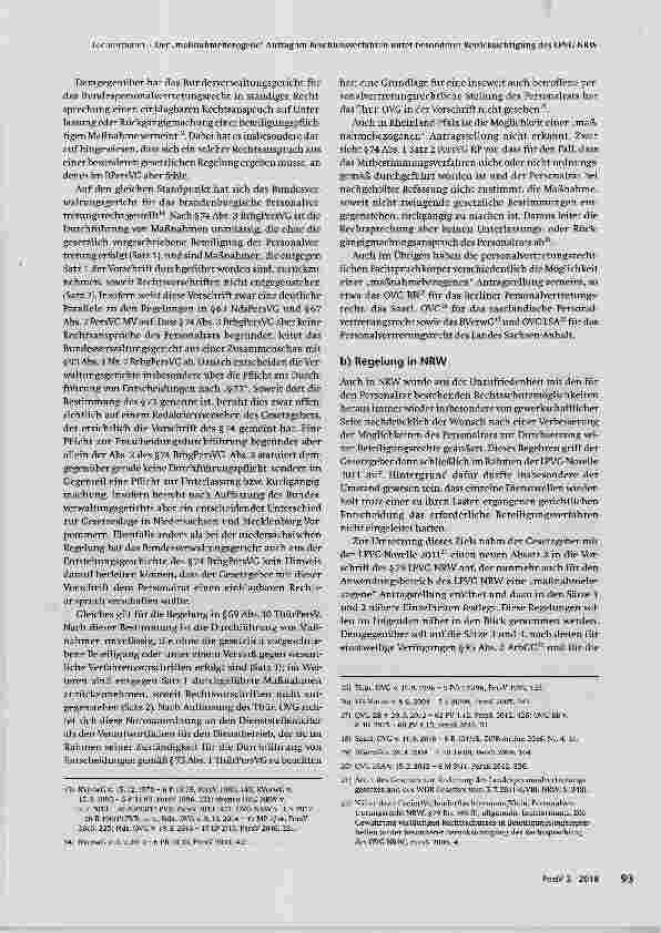 Vorschauseite 4: Der „maßnahmebezogene“ Antrag im Beschlussverfahren unter besonderer Berücksichtigung des LPVG NRW