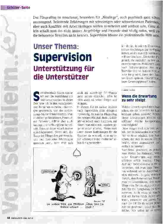 Vorschauseite 1: Supervision Unterstützung für die Unterstützer