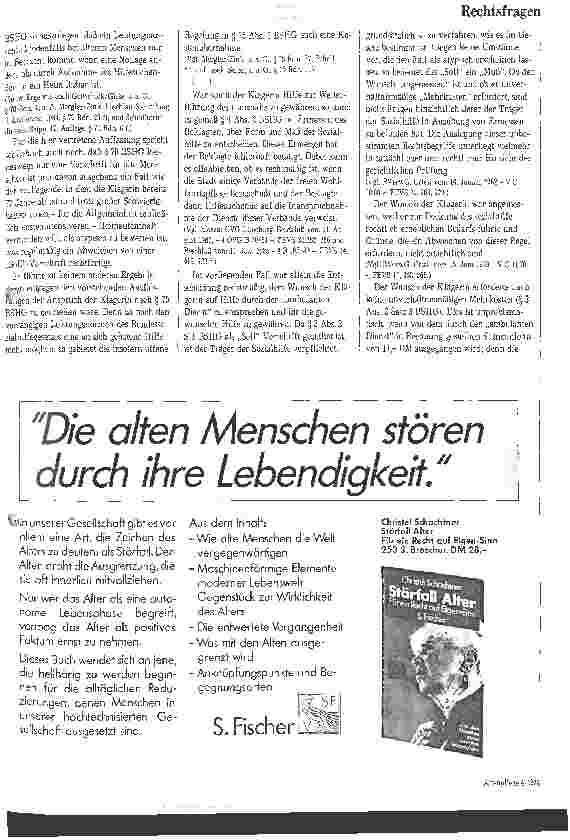 Vorschauseite 2: Hilfe zur Weiterführung des Haushalts auf Dauer?