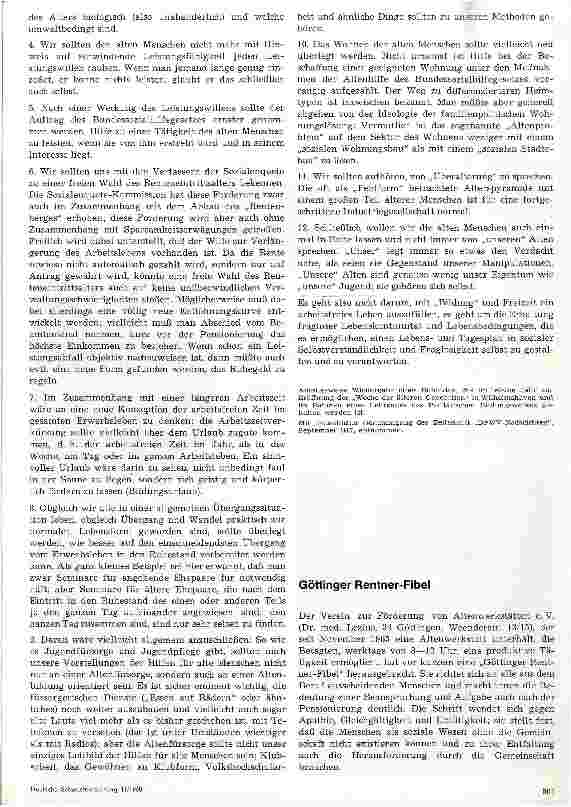 Vorschauseite 3: Die gesellschaftliche Stellung des alten Menschen in unserer Zeit
