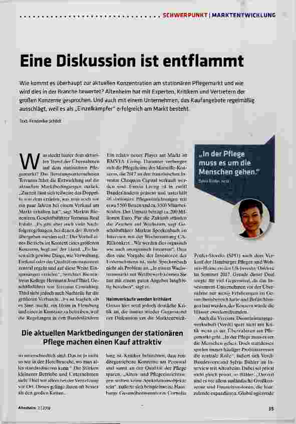 Vorschauseite 1: Eine Diskussion ist entflammt