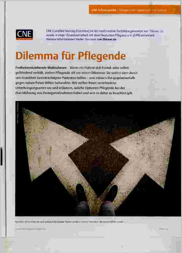 Vorschauseite 1: Dilemma für Pflegende
