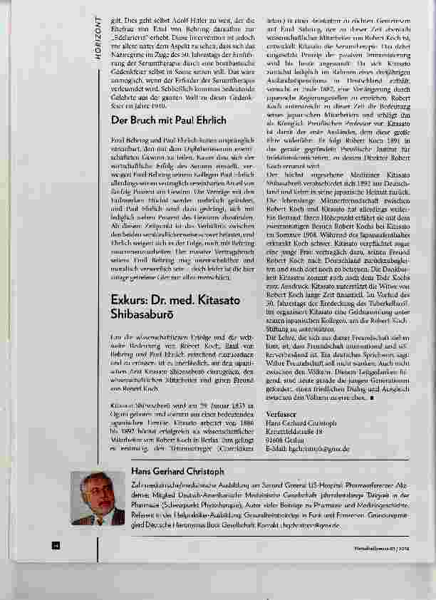 Vorschauseite 3: Trias deutschen Forschergeistes Teil 2 Emil von Behring