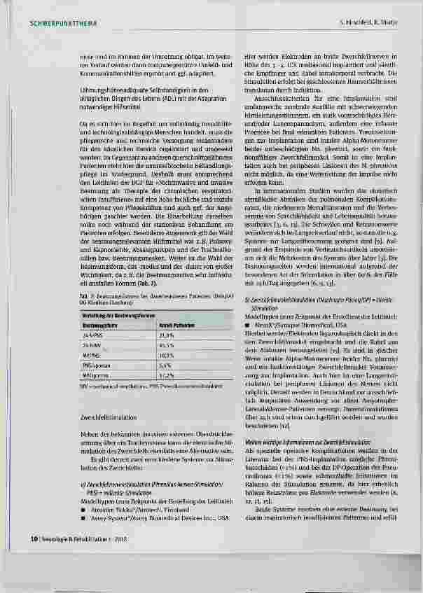 Vorschauseite 4: Spezifische Aspekte der Rehabilitation bei hoher Querschnittlähmung mit Beatmung