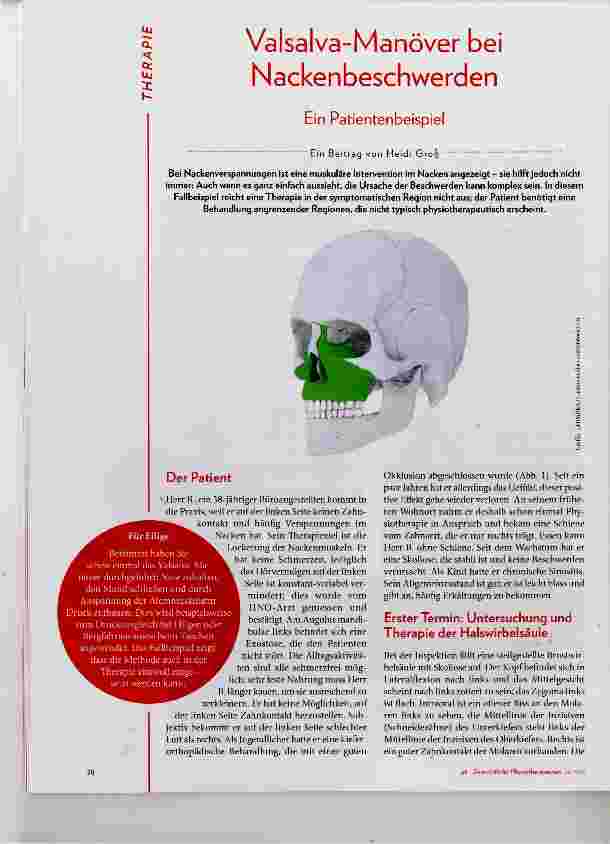 Vorschauseite 1: Valsalva-Manöver bei Nackenbeschwerden