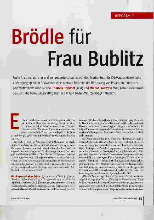 Vorschauseite 2: Brödle für Frau Bublitz