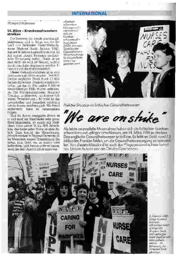 Vorschauseite 1: We are on strike