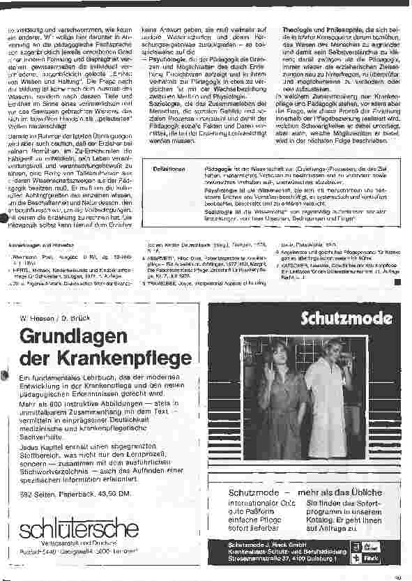 Vorschauseite 4: Pädagogische Aspekte der Krankenpflege 2. Folge: Krankenpflege und Pädagogik
