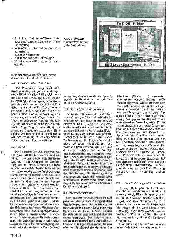 Vorschauseite 2: Auch Einrichtungen der Altenhilfe brauchen Werbung