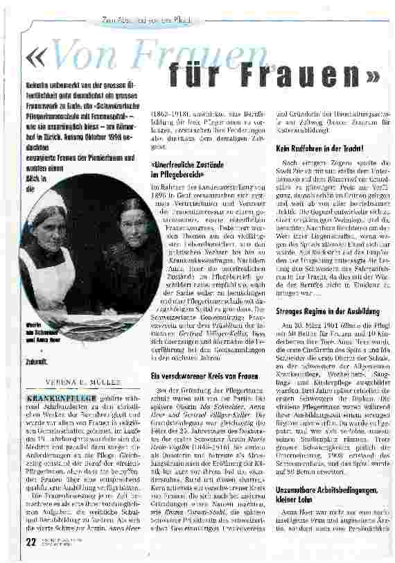 Vorschauseite 1: Von Frauen für Frauen