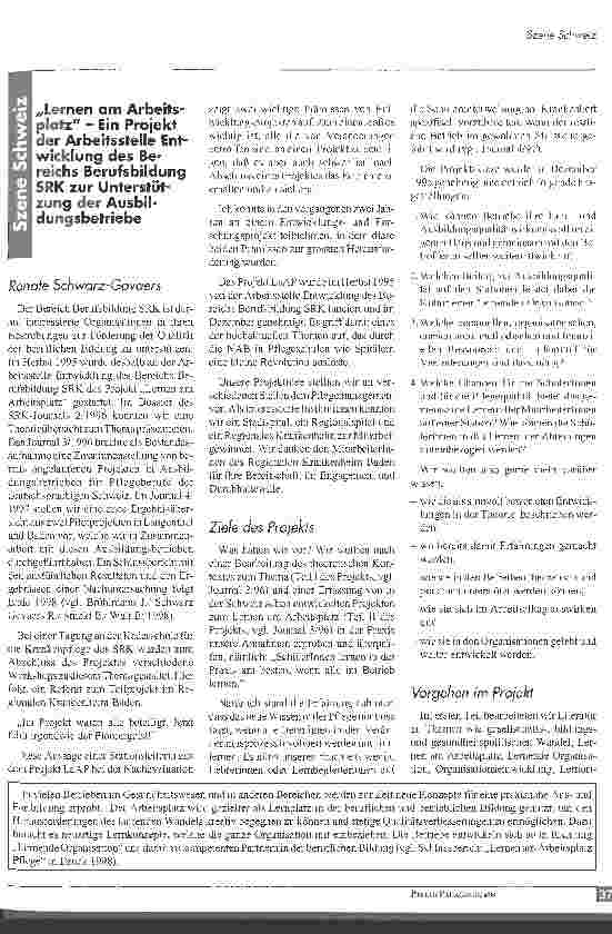 Vorschauseite 1: Lernen am Arbeitsplatz