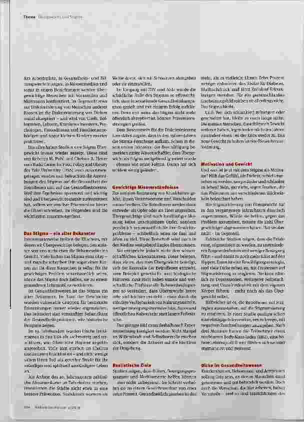 Vorschauseite 2: Ein gewichtiges Problem