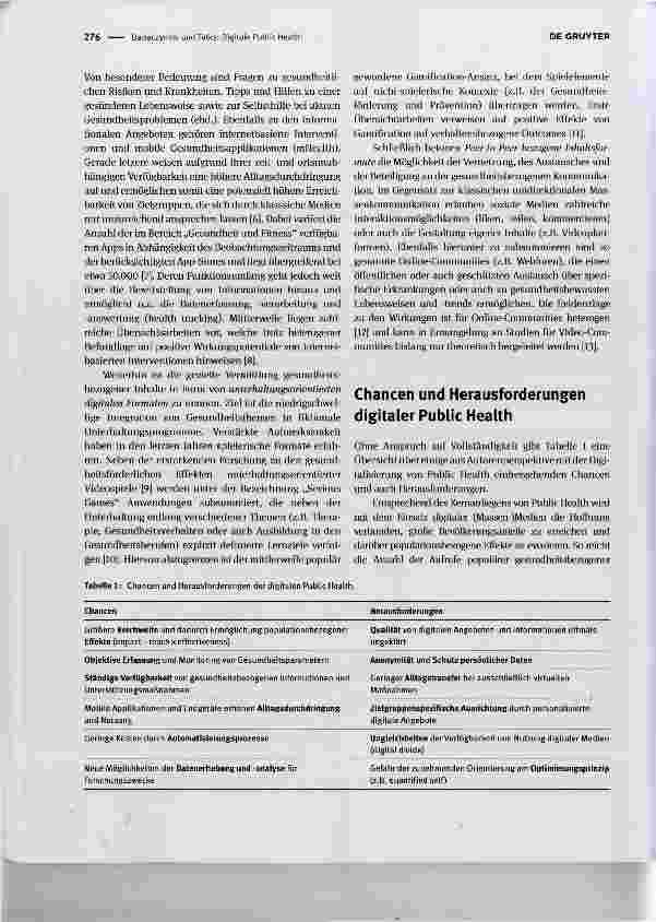 Vorschauseite 2: Digitale Public Health: Chancen und Herausforderungen internetbasierter Technologien und Anwendungen Digital Public Health: Opportunities and challenges of internet-based technolo…