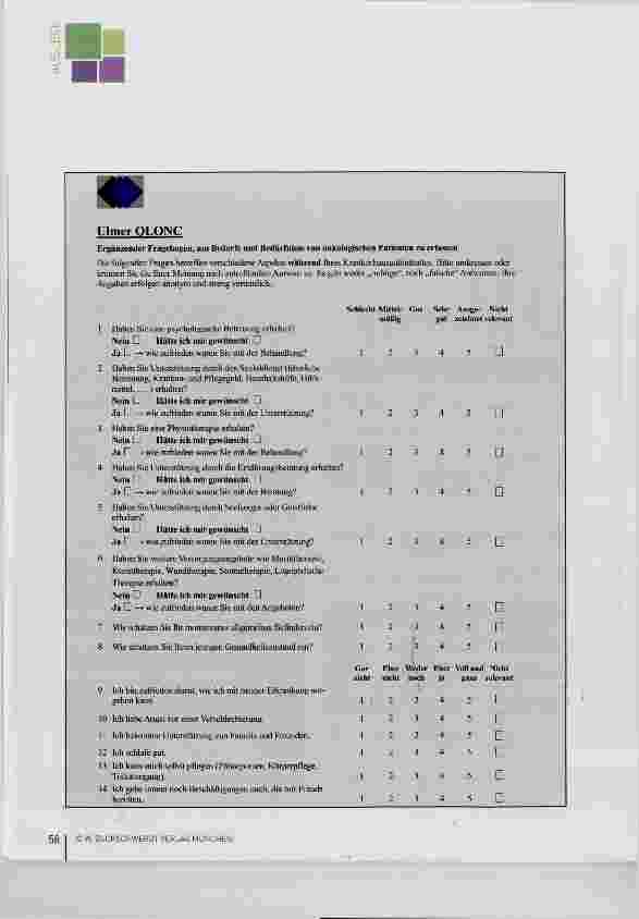 Vorschauseite 4: Erhebung der Patientenzufriedenheit und Lebensqualität stationärer onkologischer Patienten durch Pflegende
