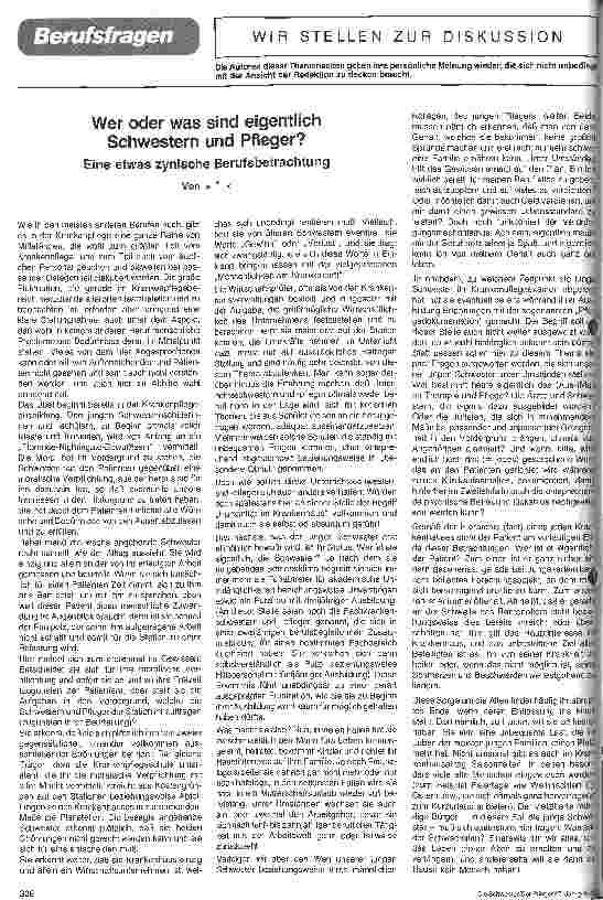 Vorschauseite 1: Wer oder was sind eigentlich Schwestern und Pfleger Eine etwas zynische Berufsbetrachtung