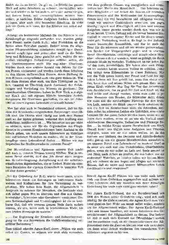 Vorschauseite 3: Zum 100. Geburtstag von Schwester Agnes Karll