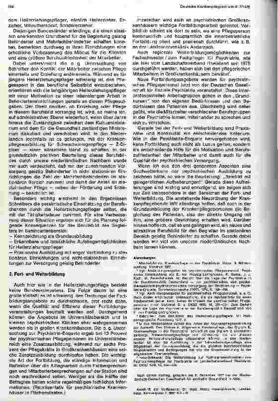 Vorschauseite 2: Bildungsmöglichkeiten in der Krankenund Heilerziehungspflege in der Bundesrepublik Deutschland