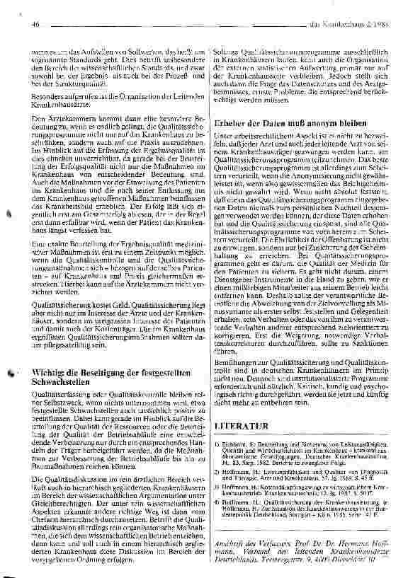 Vorschauseite 4: Qualitätssicherung im Krankenhaus