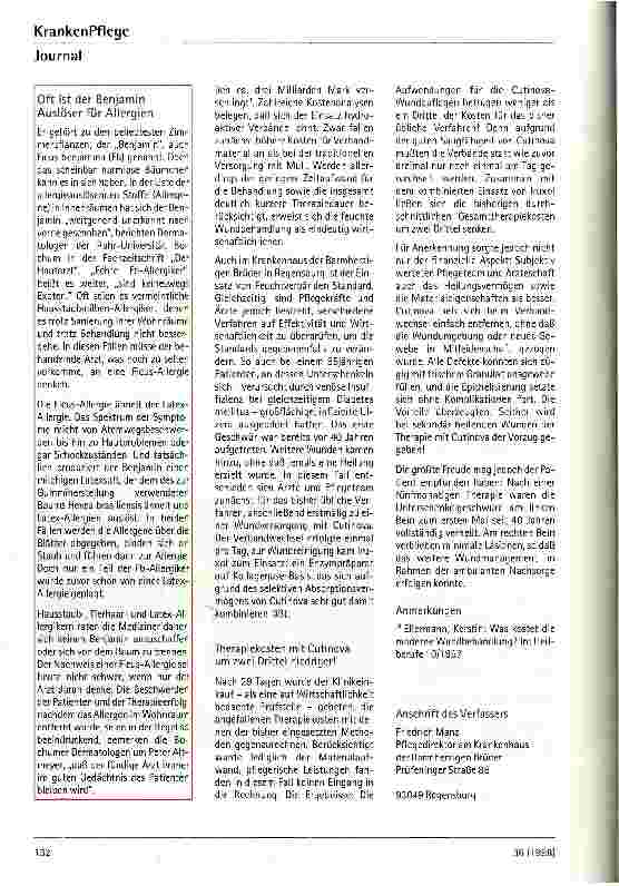 Vorschauseite 2: Andere Wundauflagen, andere Kosten ...